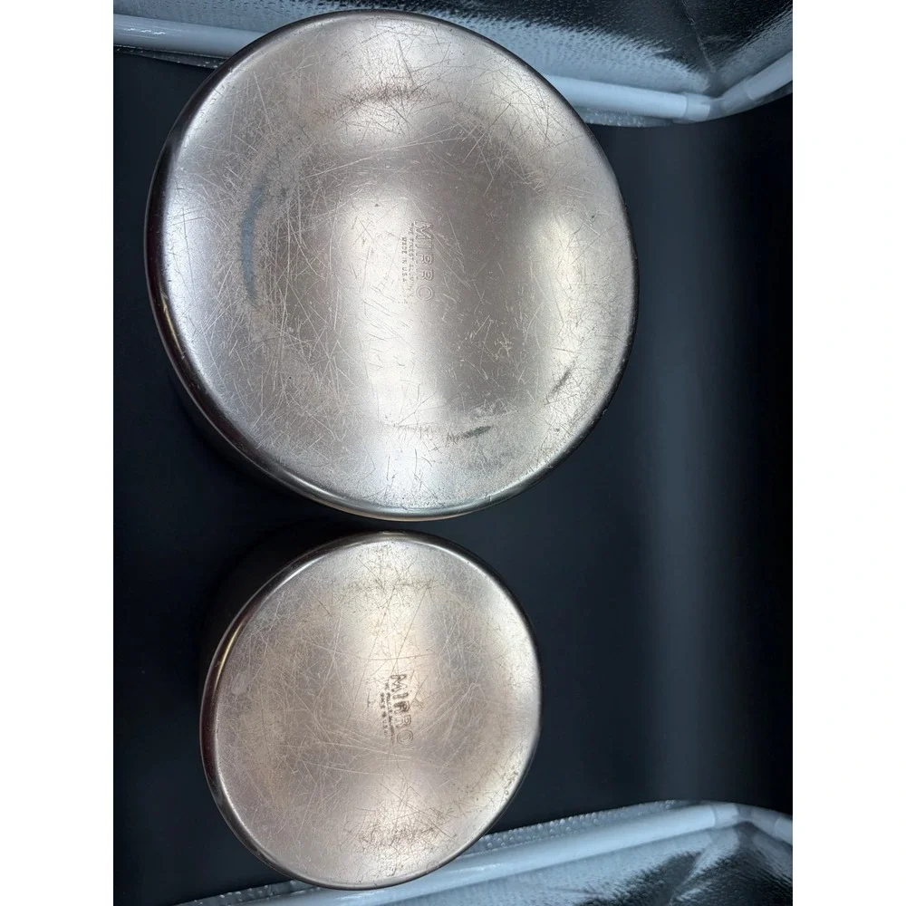 Vintage‎ MCM Mirro Rose Copper Canister Set of 2